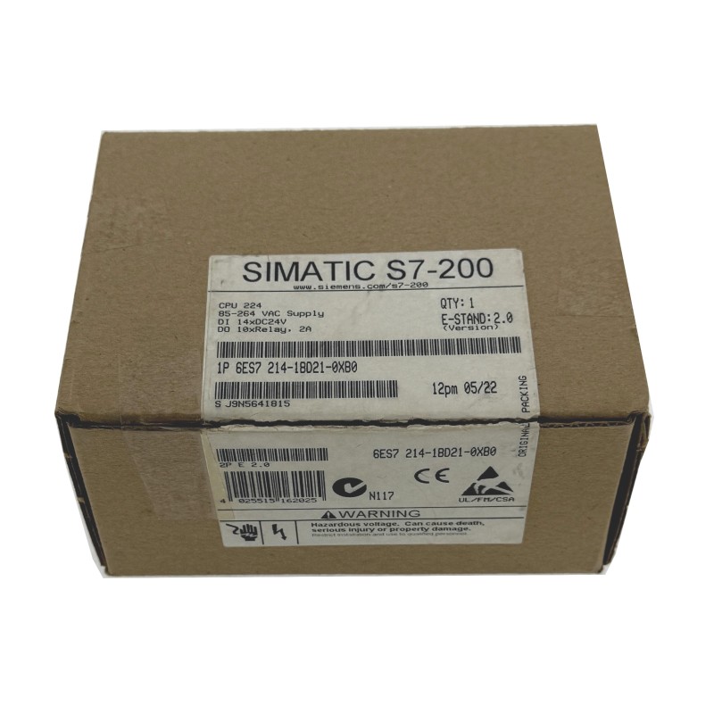 Siemens Simatic 6ES7 214-1BD21-0XB0 - S7-200 CPU 224 - 6ES7214-1BD21-0XB0