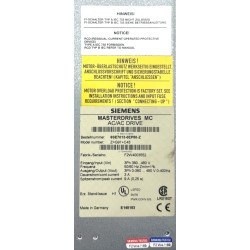 Siemens MASTERDRIVES MC AC/AC Drive / Umrichter - 6SE7013-0EP50-Z