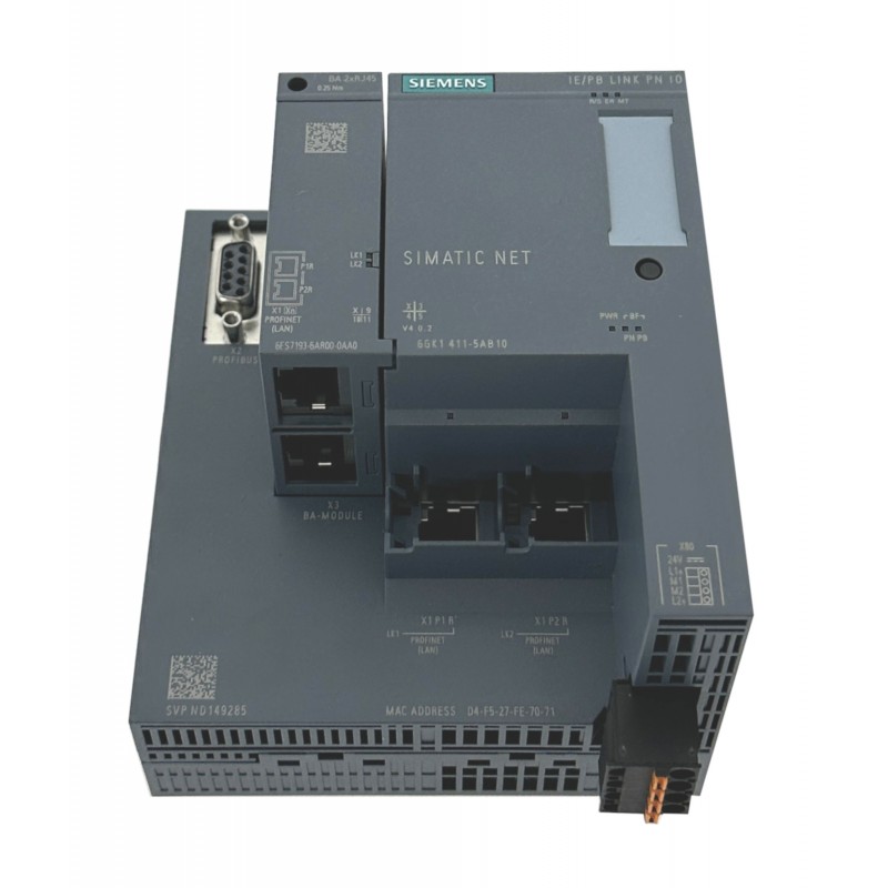SIEMENS Simatic - NET IE/PB LINK PN10- 6GK1 411-5AB10 (inkl. 6ES7193-6AR00-0AA0)