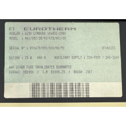 EUROTHERM Regler 6250 - 461/082/28/43/072/001/00