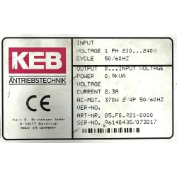 KEB Homag F5 Frequency converter - 05.F0.R21-0000