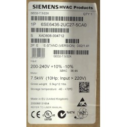 Siemens 6SE6436-2UC27-5CA0 - MM420 inverter 7.5kW  - 6SE6436-2UC27-5CA0 - NEW