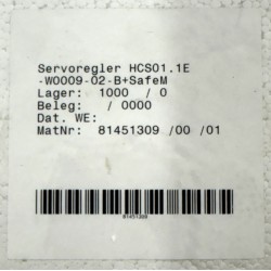 REXROTH IndraDrive 3.0A/3.4A max. - HCS01.1E-W0009-A-02-B-ET-EC-NN-S4-NN-FW /- NEU