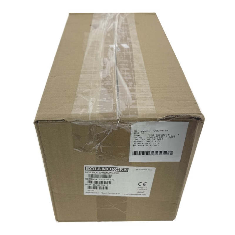 Kollmorgen Servomotor 1.25kW 5500 r/min 5.43A - AKM33H-ANC2R-00 - NEW
