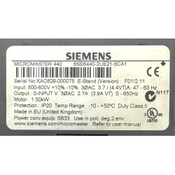 Siemens Frequenzumrichter Micromaster 440 1.50kW - 6SE6440-2UE21-5CA1