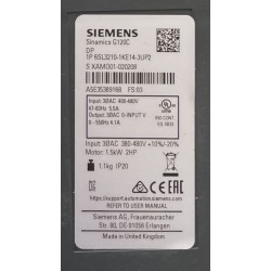 Siemens Simatic - frequency converter - 6SL3210-1KE14-3UP2 - NEU