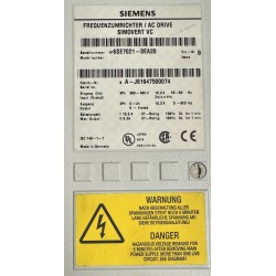 Siemens  Simovert VC / AC Drive - 6SE7021-0EA20 - Vers. B