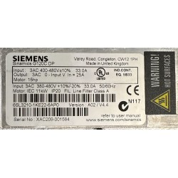 SIEMENS INVERTER - 11KW - 380÷480V- VA02/V4.4 - 6SL3210-1KE22-6AP0 - NEU