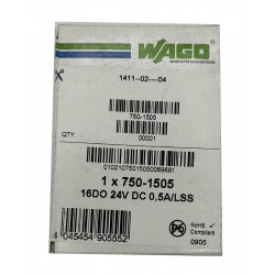 WAGO 16-Kanal-Digital Output Module - DC 24 V-0,5 A - 750-1505 - NEU