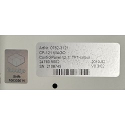 WAGO - 0762-3121- Control-Panel - 30,7 cm (12,1") - 762-3121