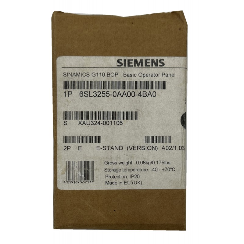 Siemens Basic Operator Panel - 6SL3255-0AA00-4BA0 - NEW