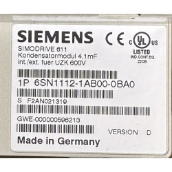 SIEMENS Simodrive 611 - 6SN1112-1AB00-0BA0 - Version: D - NEW