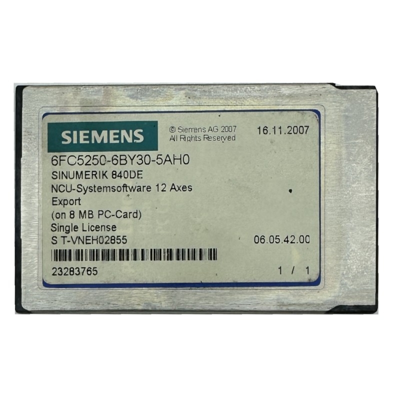 Siemens Sinumerik 840DE - 6FC5250-6BY30-5AH0