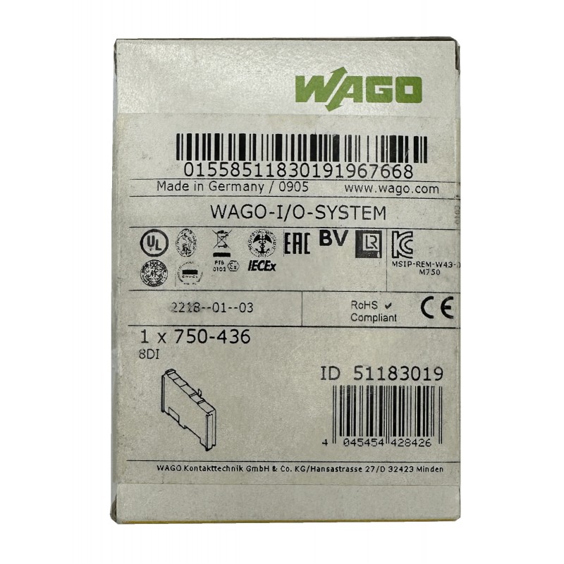 WAGO -  DIGITAL INPUT MODULE - 750-436  - NEU