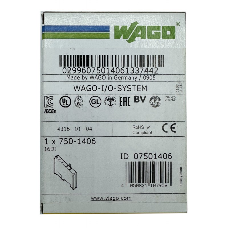 WAGO - 16-channel input module - 750-1406 - NEW