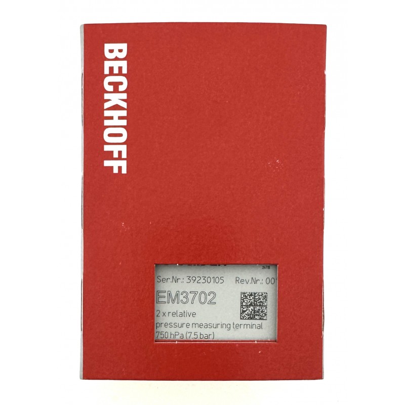 Beckhoff EtherCAT Terminal, 2-Channel Analog Input - EM3702 - NEW