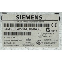 SIEMENS SIMATIC MP270B Multi Panel - 6AV6542-0AG10-0AX0