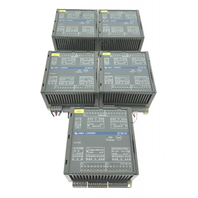 5 x ABB ADVANT - 07DC91 - CONTROLLER I/O UNIT 07 DC 91 - GJR5251400R3202