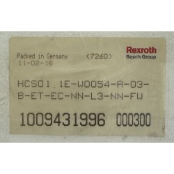 Rexroth - IndraDrive Cs - HCS01.1E-W0054-A-03-B-ET-EC-NN-L3-NN-FW - NEU