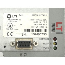 LTI - frequency converter  W3.0 Out: 3x0-400V 17A 11,8kVA 0-400Hz - CDE34.017