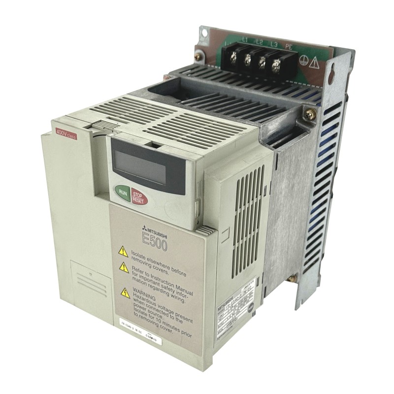 MITSUBISHI E500 inverter - Power: 3,7kW 9,5A - FR-E540-3. 7K-EC inkl. FR-E5NF-H3.7K
