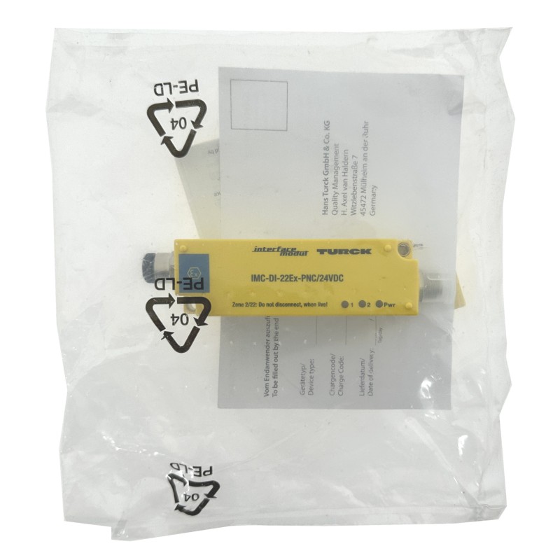 Turck - 2-Channel Isolating Switching Amplifier - IMC-DI-22EX-PNC/24VDC - NEW