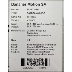 DANAHER MOTION -/- SAM-PA-400-80-E