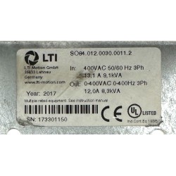 LTI MOTION ServoOne SERVO-DRIVE - SO84.012.0030.0011.2