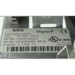 AEG THYRO-P 1P400-110H (400V 110A 1~) - 1P400-110H