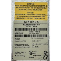 Siemens Masterdrives MC DC/AC Drive DC 510..650V - 6SE7014-0TP50-Z