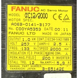 Fanuc AC Servo Motor - A06B-0141-B177 - AC12/2000