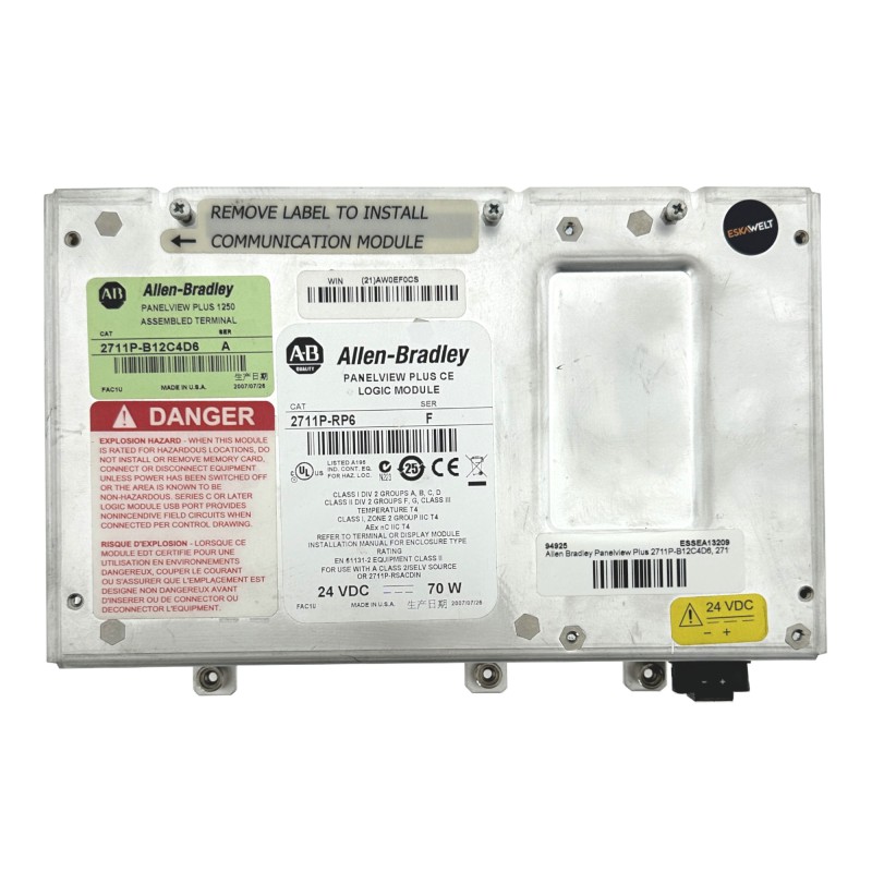 Allen Bradley Panelview Plus 2711P-B12C4D6